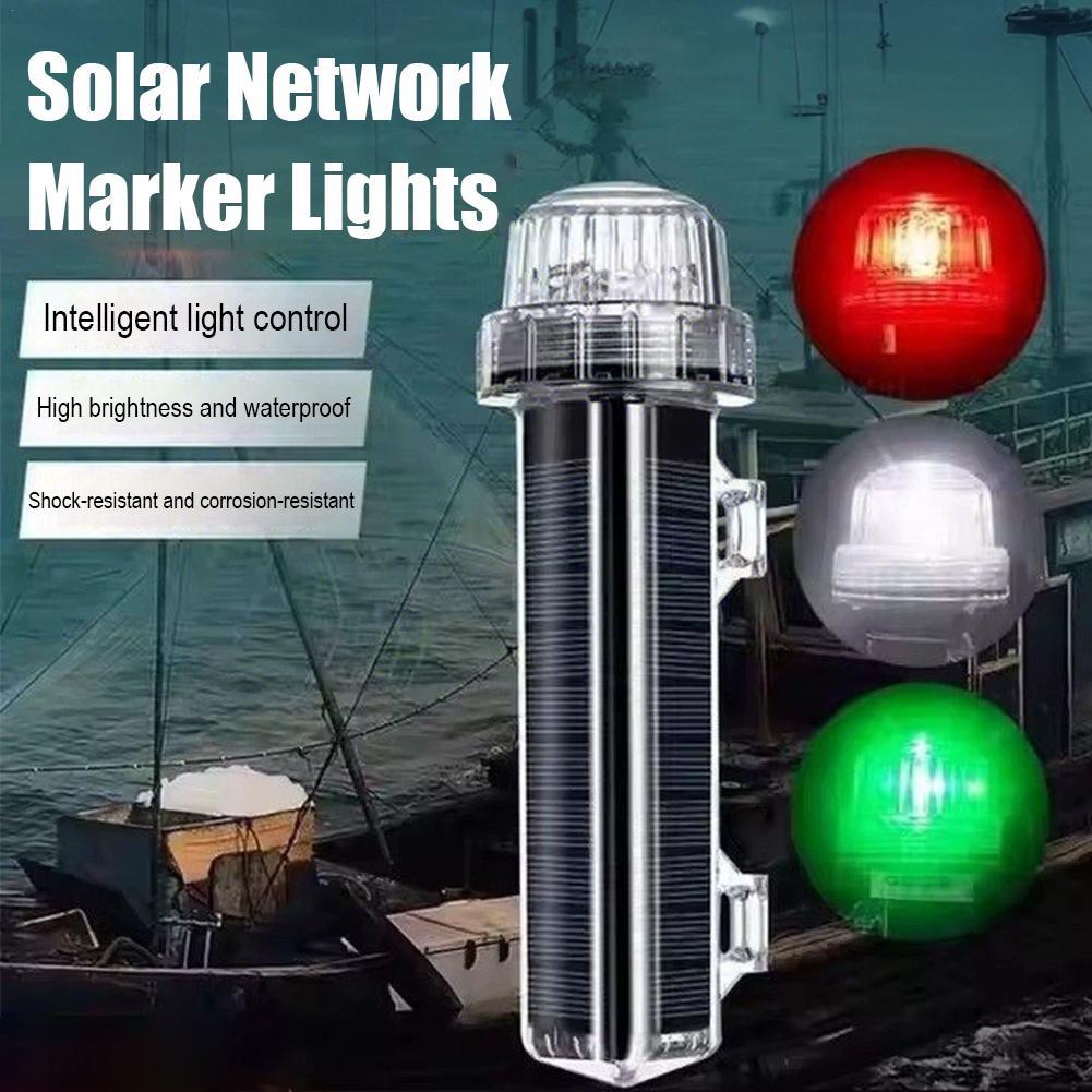 Fishing Boat Navigation Light - Luce di segnalazione solare dell'oceano Luce