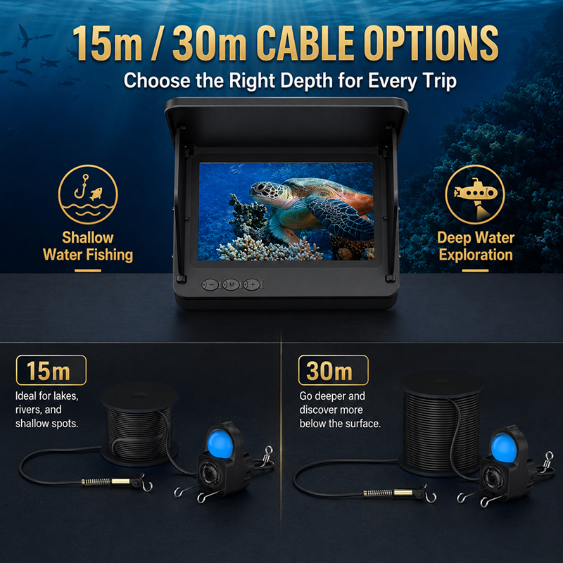 Ecoscandaglio con Telecamera S - Fishing Boat Depth Finder recensione e prezzo