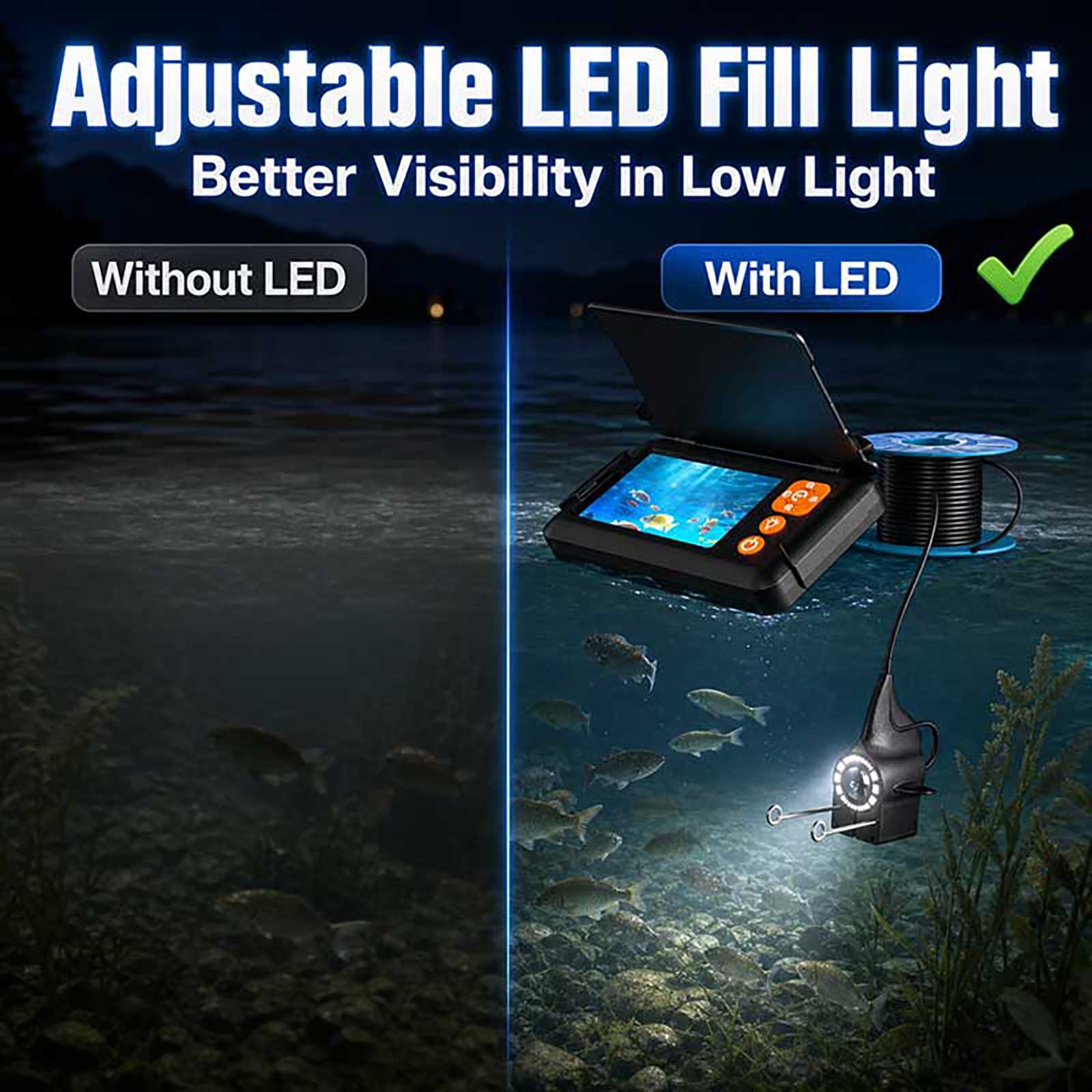 Cercatore di Pesci HD 1080P, T - Fishing Boat Depth Finder recensione e prezzo