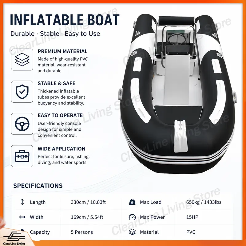 Gommone Gonfiabile 3.6M in Vet - Fishing Boat Fiberglass recensione e prezzo