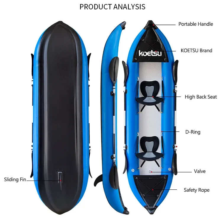 KOETSU 1-2 persone Gonfiabile  - Fishing Boat Paddle recensione e prezzo
